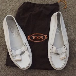 Tod’s white flats women’s size 10